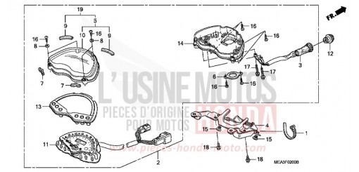 RIGHT CRANKCASE COVER/WATER PUMP NSS300AD de 2013